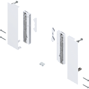 внутренний merivobox высота e с boxcover, со вставкой, 400 мм, белый шелк