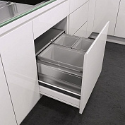 выдвижная система сортировки vs envi flex (экофлекслайнер), ширина корпуса 600 мм, три ведра