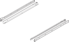 роликовые направляющие standard,800 мм крем