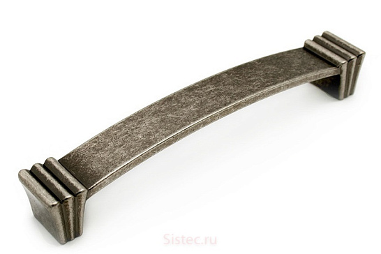 фото c-5184.g49 nomet. ручка-скоба, libretto, старое олово, 128 мм