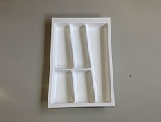 лоток для столовых приборов trend ii, в ящик 400/500, белый глянец вывод