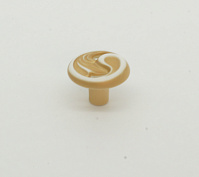 24169z03000.41  ручка-кнопка aida, золотое белое, d30
