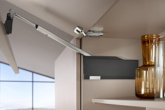 подъемный механизм blum aventos hf top 02-2 (f28, f32) [км 10000-19300 ,480-610мм] заглушки тёмно-серого цвета