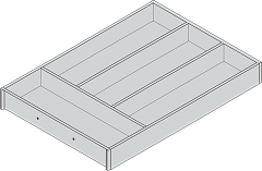 ambia-line лотки нд 450мм, ш 300мм, дуб бардолино/белый шелк