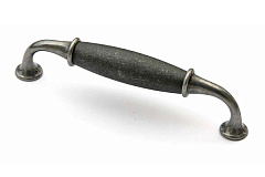 11.3585.53.58 metakor. ручка victoria, темная матовая черная сталь, 128 мм