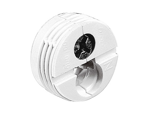 стяжка с эксцентриком, 25мм (гнездо) бел.