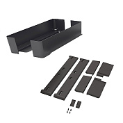 полка внутренняя выдвижная 450 мм, конеро, h 72, без дна, передней и задней стенок,1 шт, цвет черный