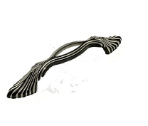 wmn794.096.001c giusti. ручка - скоба, королевский черный с серебряной патиной, 96 мм,