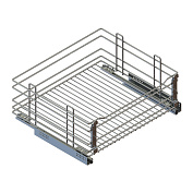 корзина выкатная в нижнюю базу 450 на направляющих blum, хром (гальваника) (6103)