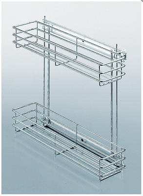 фото корзина под мойку малая от 200мм  хром, 117х470х420 мм (0051250005)