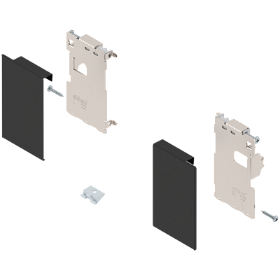 фото legrabox комплект держателей передней панели,m,черный матовый