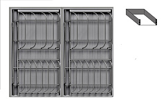 сушка выдвижная ф11, дайнинг агент 600 мм; крепление к фасаду;цвет антрацит, (2395709846)