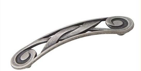 фото 1028 c 09 citterio  ручка-скоба, античное серебро,96мм (распродажа)