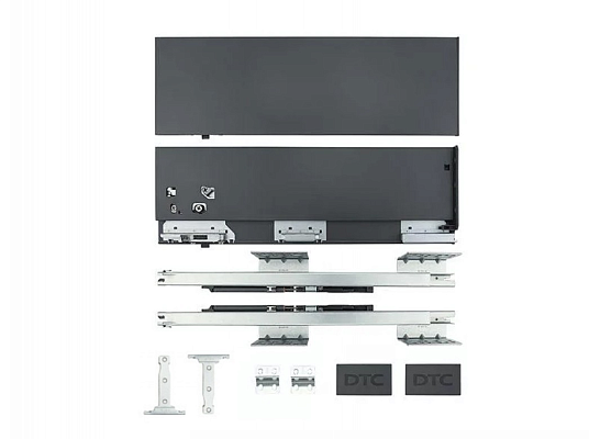 фото magic-pro, высота м, низкий ящик h= 88 мм, 500 mm, графит