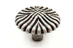 wpo794.000.00e8 giusti. ручка - кнопка, старое серебро (распродажа)