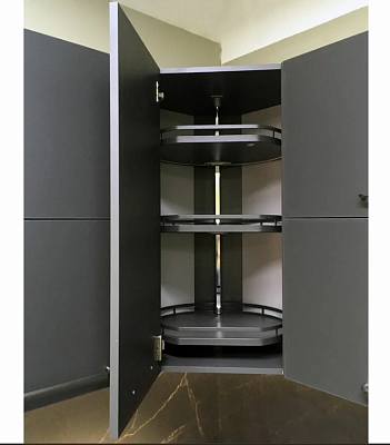 фото твистер, h.812 - 922 мм, комплект арена стиль, 3 полки+рама+крепеж, цвет антрацит, дно антрацит,1уп