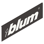 legrabox заглушка внешн.с лого blum, коричн.гавана,симм.