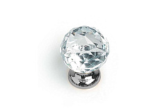 22012.00.38s metakor. ручка-кнопка, стекло ( гранка ), хром, d30 мм 