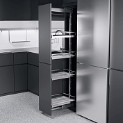 диспенса 90° 400 мм, h 1200-1600, арена стиль, 4 полки, цвет хром, цвет дна белый (2600710005)
