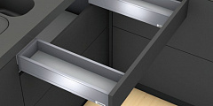 выдвижной ящик ящик под мойку legrabox pure m,450 мм,белый шелк