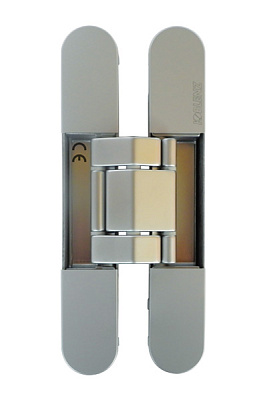 фото петля ku bi 7, цвет матовый хром (универсальная)