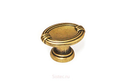 gg32-g0005 gamet. ручка-кнопка, патинир.бронза,20х28мм (распродажа)