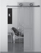 к2о набор аксессуаров для стеклянной двери, хром