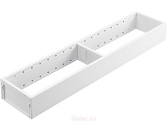 ambia-line рамки нд 500мм, ш 100мм, сталь, белый шелк