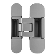 скрытая ассиметричная петля k 6380 45 для двери толщиной 45 мм, цвет матовый хром