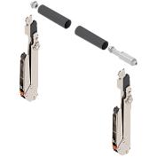 вертикальный подъемный механизм blum aventos hl top2 (340-389мм, 1,75-10,0кг) (l22, l35) заглушки светло-серого цвета