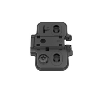 монтажная планка h=0 dtc stylish anyway snap-on с евровинтами 3d (82t02tq) черная (a08) (0024049)