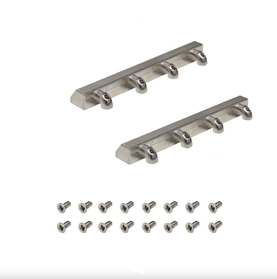 фото крепление для фасада из узкой ал-вой рамки для top stay sf 2шт + 16 винтов(0018689)