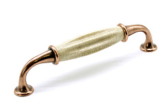 mo.5753.33  metakor ручка-скоба  country, состаренная медь, фафор трещинки 128/143 (распродажа)