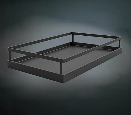 фото тандем соло комплект внут. высота 1800 мм, 6 полок,  арена стиль, цвет антрацит, дно антрацит антис