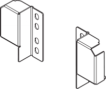 держатель релинга antaro,l+r,белый шелк