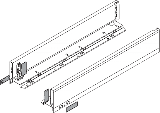 фото legrabox царга m,450мм, сер.орион,l+r+загл