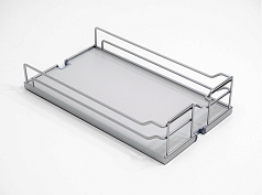 диспенса 90° 300 мм, h 1600-2000, арена классик, 4 полки+1 юбокс, цвет титан,дно серое (2381450102)