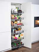 тандем соло комплект внут. высота 1800 мм, 6 полок,  арена стиль, цвет антрацит, дно антрацит антис