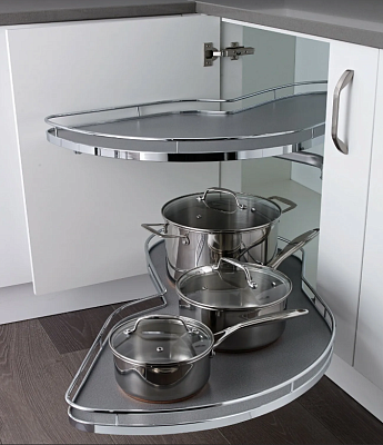 фото леманс 400 мм комплект 2 полки, 2 доводчика, правый, арена классик, цвет хром, (0479260005)