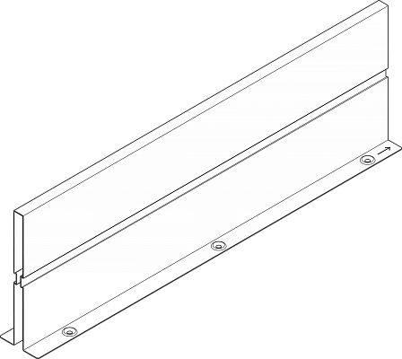 фото межсекционная стенка intivo/antaro 450мм,белый шелк