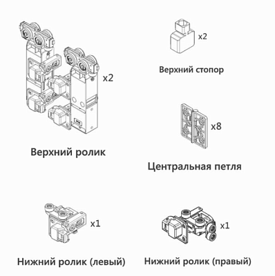 фото комплект dtc track-pro cf h<2800 t=18-25мм (гармошка) (0021592)