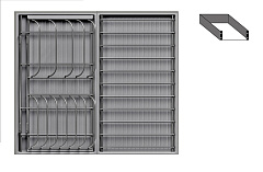 сушка выдвижная ф14, дайнинг агент 600 мм; крепление к фасаду;цвет антрацит, (2395699846)