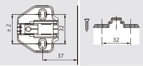 фото pivot pro монтажная планка h=2 dtc  click-on (0015371)