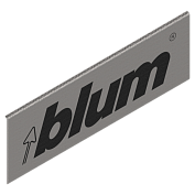 legrabox заглушка внешн.с лого blum, нерж., симм.