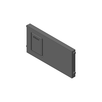 фото ambia-line доп.попер.раздел.выс.50мм для ш 100мм,сталь, терра-черный