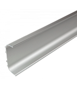901013 профиль (средний) для фасадов без ручек (63,6х23 мм), анодированный алюминий, 5 м.
