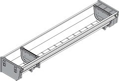 orga-line для tandembox ,500мм,шир.275 мм