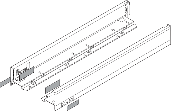 фото legrabox царга n,450мм, сер.орион,l+r+загл