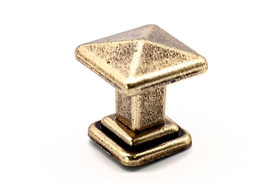 фото 19.4100.68 metakor. ручка-кнопка tower square,  бронза, 35х35