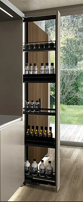 фото диспенса 90°, 150 мм чв комплект, h1900 - 2300 мм, 6 полок, арена стиль, цвет антрацит (2611689846)